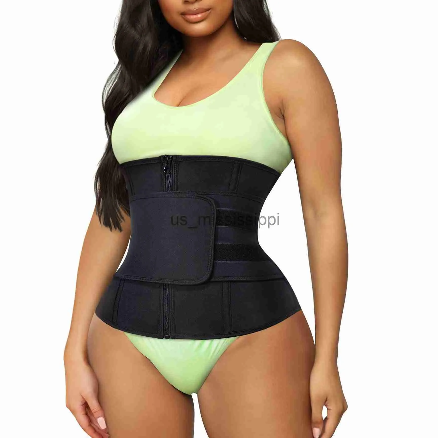 Talia brzucha shaper trener talia Cincher Corset Kontrola brzucha Trening Smukły Belly Belt Pasp Obracanie sportów X0902