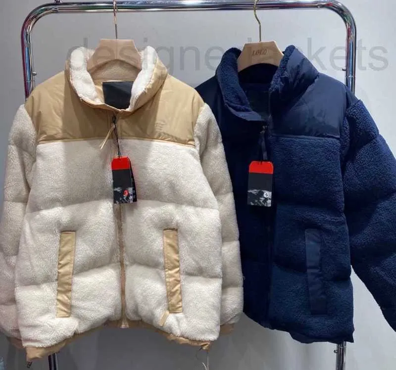 Piel de mujer Diseñador de imitación de invierno Chaqueta para hombre Down Parkas Hombres Puffer Abrigos de letras FleeJackets Prendas de abrigo Collar de soporte North Ropa de mujer S-L GOS2