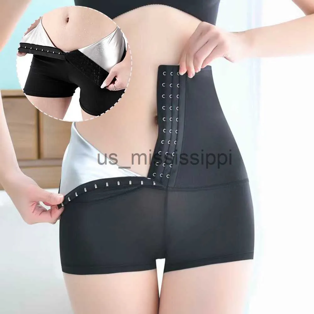 Taille Tummy Shaper Pantalons de survêtement pour femmes Taille haute Minceur Shorts Hot Thermo Entraînement Lings pour femmes Perte de poids PR Vente x0902