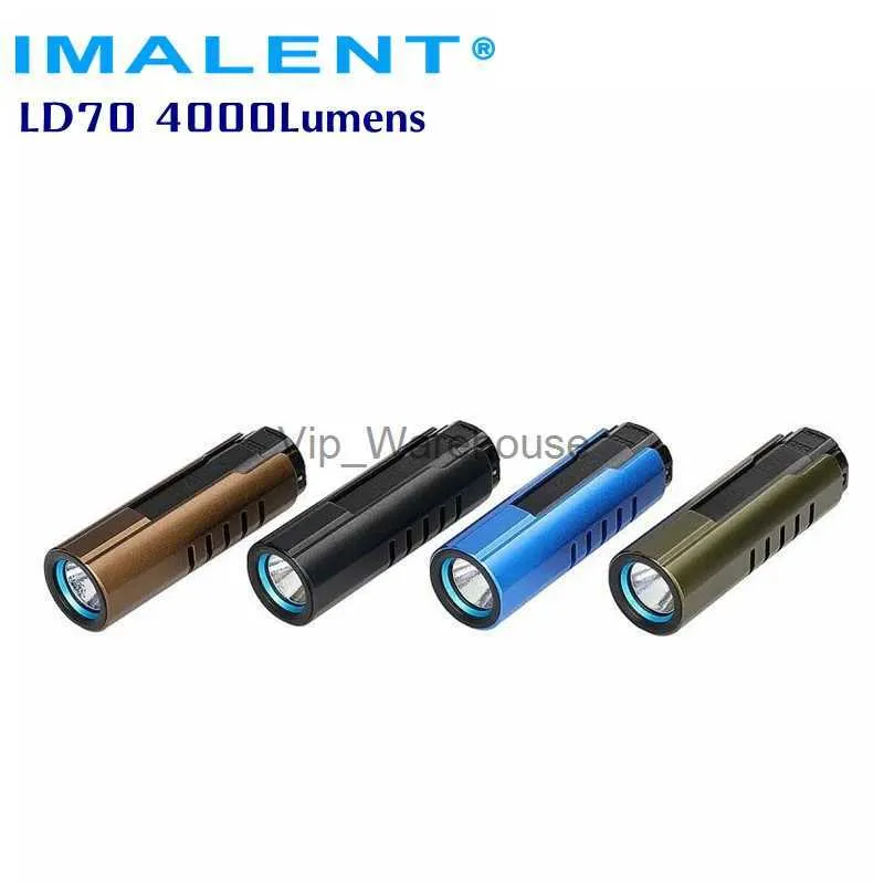 Torches IMALENT LD70 Mini Flashlight 4000Lumen High-Powerful Waterproof Lantern Super Bright Rechargeable Torch Light For EDC Camping HKD230902