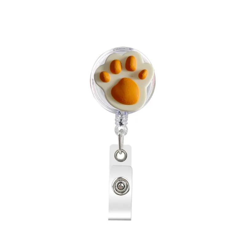 Key Rings Cute Retractable Badge Holder Reel Clip On Name Tag With