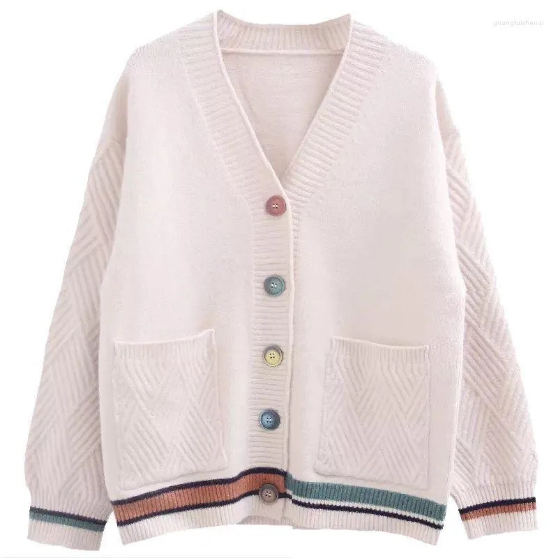 Kvinnors stickor 2023 Autumn Winter Clothes Cashmere Cardigan Women Jacket Topps Kvinna Pull Femme Hiver Streetwear Sticked