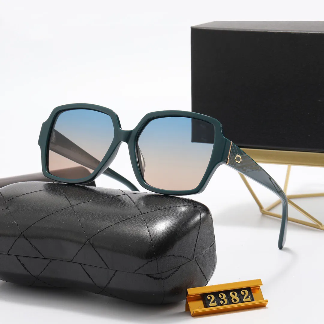 Lunettes de soleil design 2382 lunettes lunettes lunettes conduite uv noir carré lunettes décoloration lentilles jointes cadre lunettes de soleil polarisées