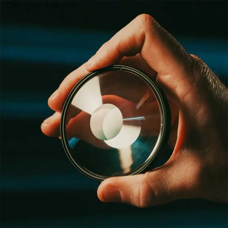 Prism Lens Filter Special Effects Optical Glass Rotating
