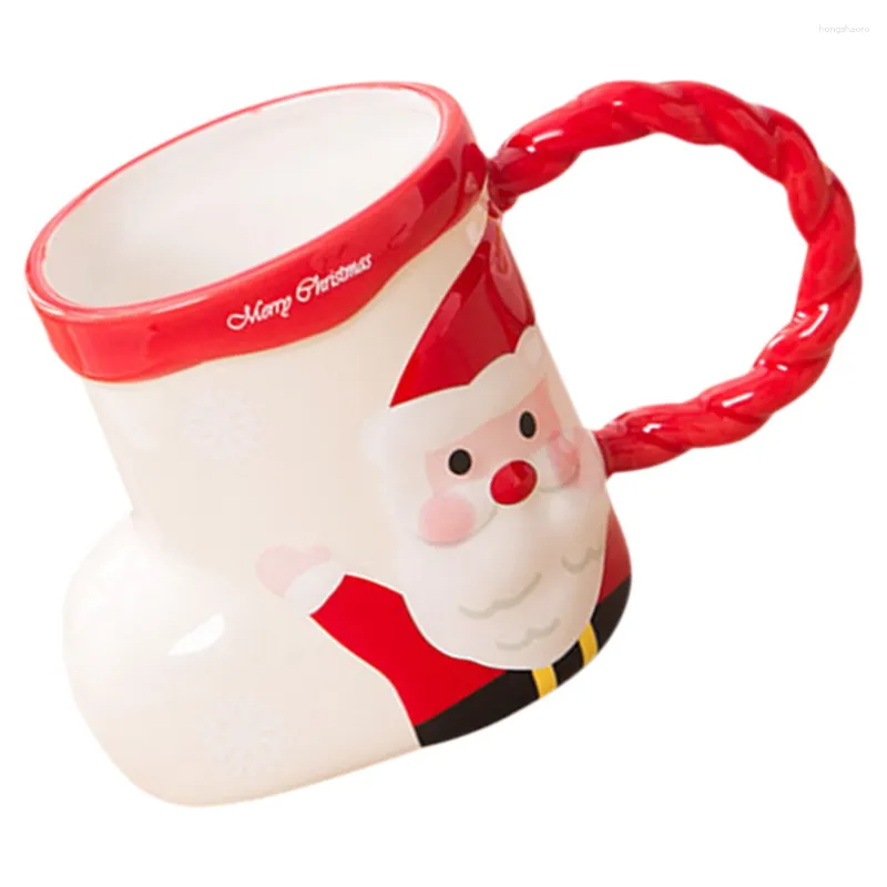 식기 세트 크리스마스 커피 머그잔 오피스 워터 컨테이너 마시는 컵 세라믹 참신 크리스마스 장식