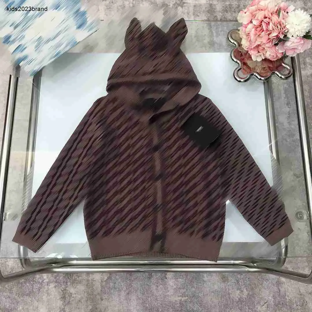 Projektant Kids Cardigan Baby Hooded Sweter Spring Produkty Rozmiar 100-150 cm Pełny wydruk liter dla dzieci Kurtka Dziecka 30 sierpnia