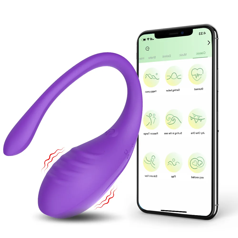 Vibrátorok 9 sebességes APP-vezérelt l G-pont anális vibrációs tojásmasszírozó viselhető stimulátor felnőtt szexuális játékok_voghion.com