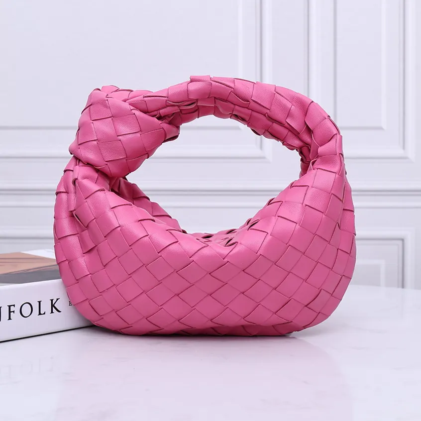 Sac fourre-tout de créateur de haute qualité, nouvelle édition, Mini sac Jodie, pochettes nouées tissées à la main, sacs à main de luxe de styliste, sac à main Hobo absolument fabriqué en cuir véritable