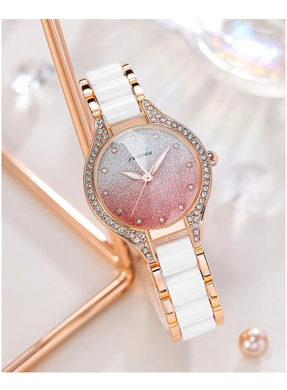 Relógios femininos de alta qualidade, edição limitada, à prova d'água, bateria de quartzo, relógio de 30 mm