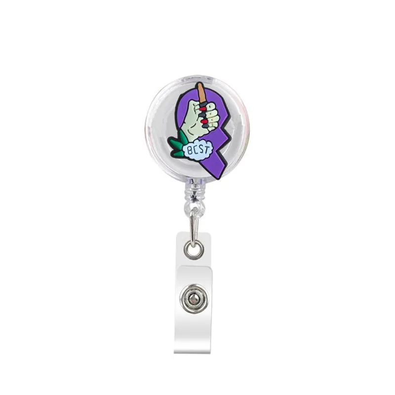 Key Rings Badge Reels Witch Retractable Funny Magic Holder