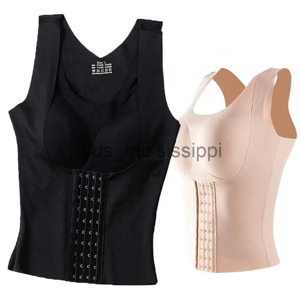 3 In 1 Squeem Waist Trainer Vest Bra For Women Buttoned Shapewear