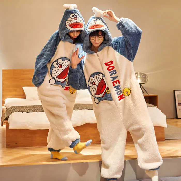 Stitch Adultos Animal Onesies Invierno Mujeres Pijama Mono de hombres  Pareja Disfraz Cosplay Franela Dibujos animados Ropa de dormir Pijama Ropa  de hogar