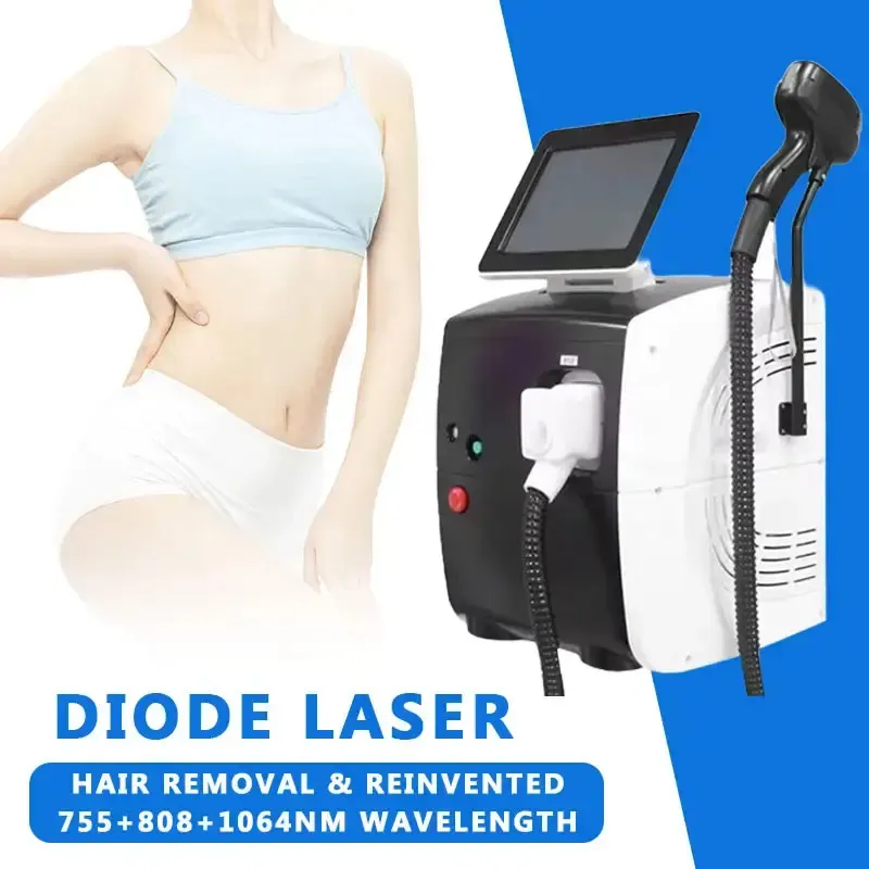 2023 Najlepszy 3 długość fali lodowa platyna 808nm Diode laserowe urządzenie włosów laser do usuwania lasera diody włosów 808nm