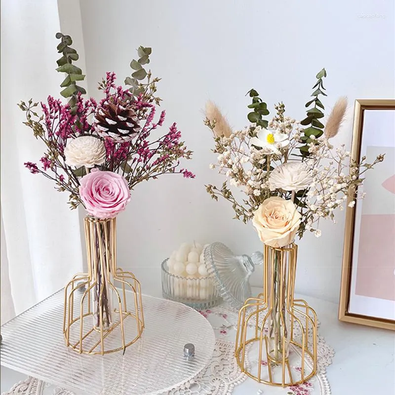 Decorative Flowers Dried Flower Preserved Rose Bouquet Eternal For Home Wedding Decoration Indoor Gift Mother Day Christmas Decor