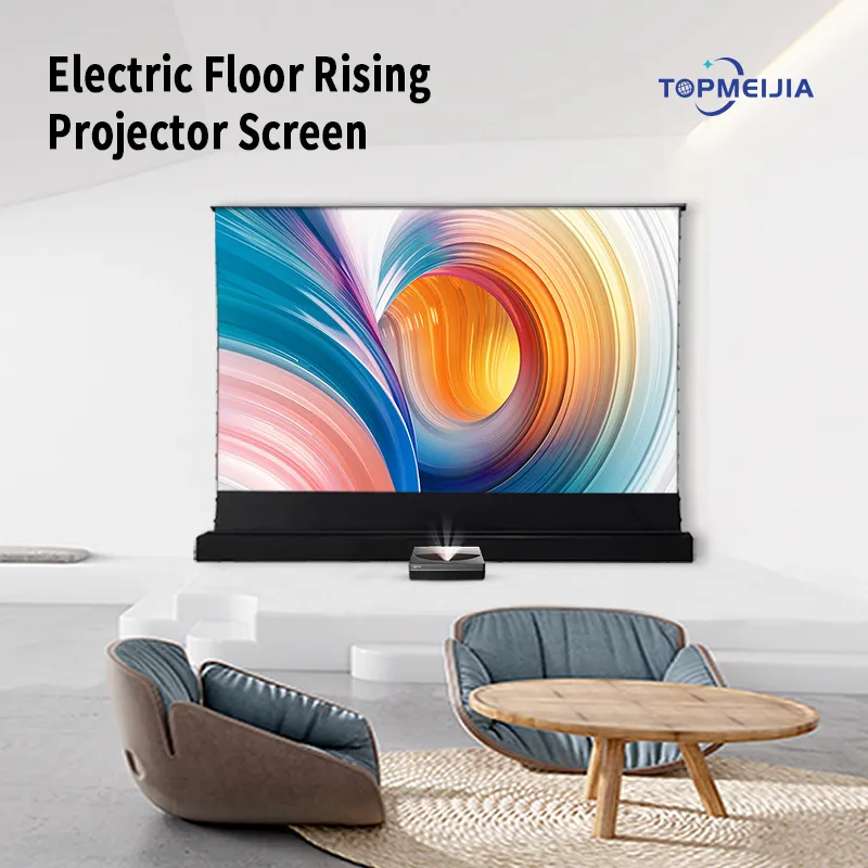 Motorized Projector Screen 135 150 Inch Floor Rising ALR Projection ...