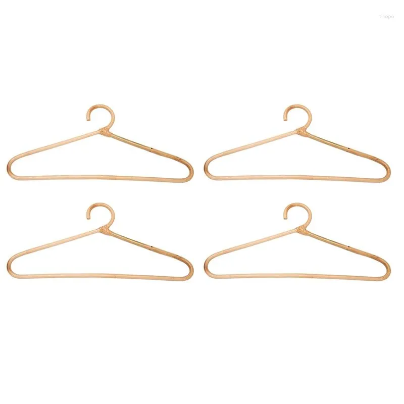 Hangers 4X Rotan Kleerhanger Stijl Kleding Organizer Rack Volwassen Kamerdecoratie voor uw kleding.