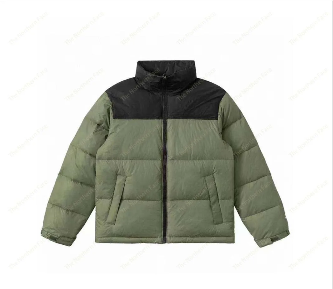 Piumino di design Nord Inverno Uomo Piumino Parka Cappotto a maniche lunghe con cappuccio Piumino da donna con cappuccio con cappuccio ricamato Piumino a faccia