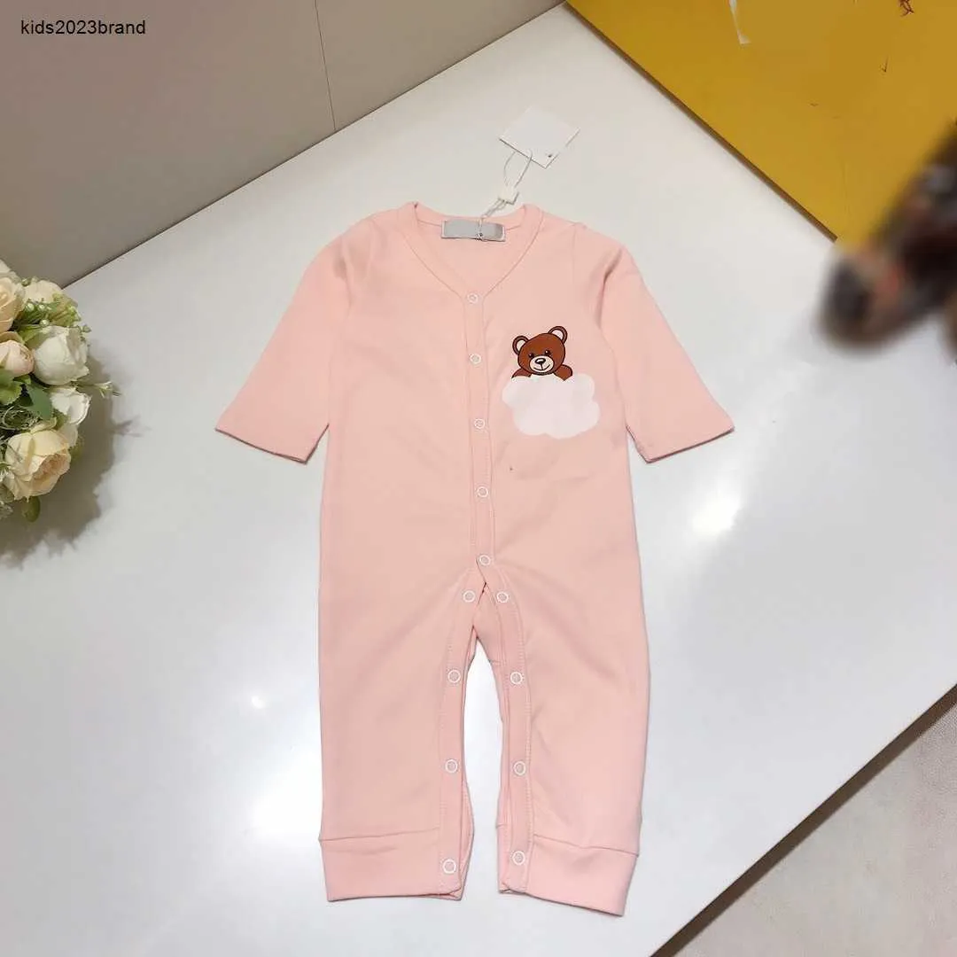 Designer Baby bodysuit Borst pop patroon comfortabele kinderen jumpsuits Maat 73-90 CM Effen kleur katoen kinderen rompertjes Aug30