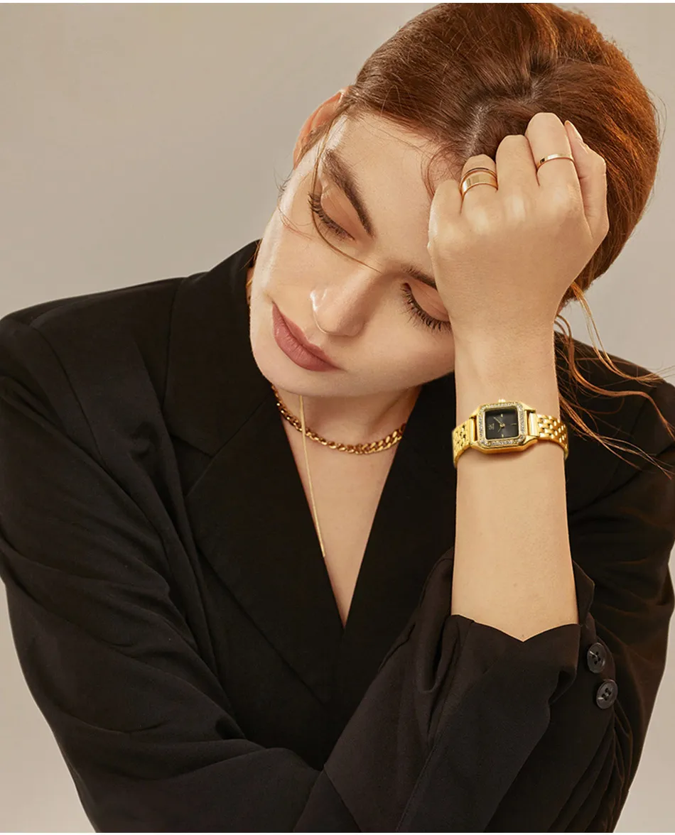 Womens Watch 시계 고품질 고급 비즈니스 방수 수지 쿼츠 배터리 스테인레스 스틸 워치