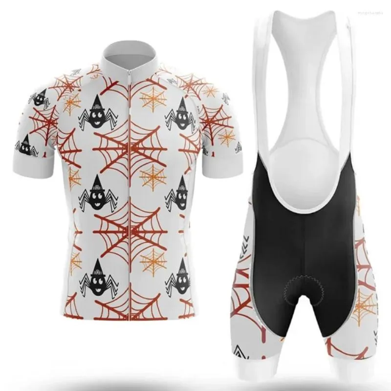 Set di corse Halloween Cycling Team Set Shorts Shorts Bike Bike Shirt Bicycle Short Wasleve Cycle Downhill Mountain Mountain Suit