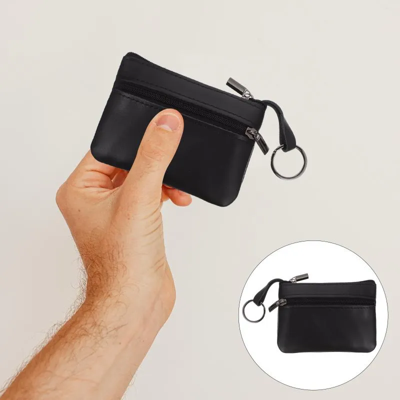 Gift Wrap Small Coin Purse Storage Bag Change Keychain Girls Versatile Pouch Wallet Palm Size Zip Around