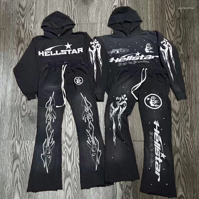 トップス hellstar Hellstar Men's Hoodies Hellstar Autumn/Winter Classic