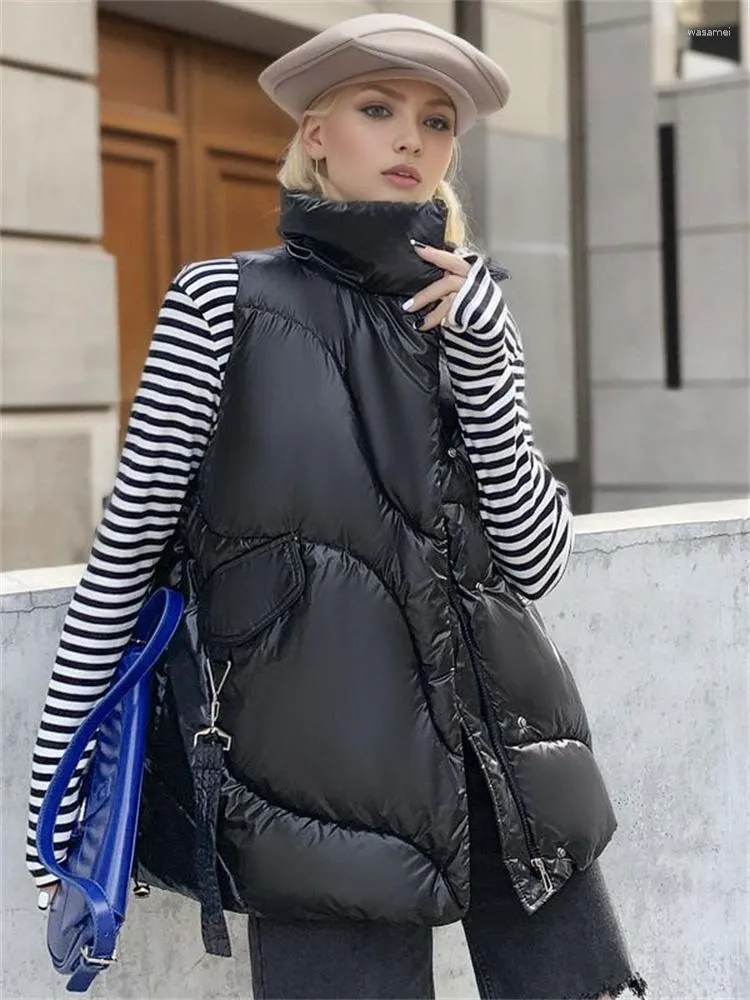 Chalecos De Mujer Chaleco Mujeres 2023 Oto o Invierno Moda Corto
