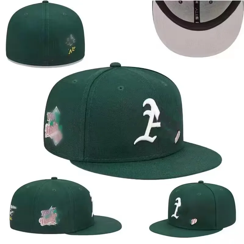 Nouveau 2024 Chapeau Hommes Baseball Ajusté Chapeaux Classique Noir Couleur Hip Hop Chicago Sport Casquettes De Conception Complètement Fermée Casquette De Baseball Chapeau Stitch Heart Hustle Flowers New Era Cap