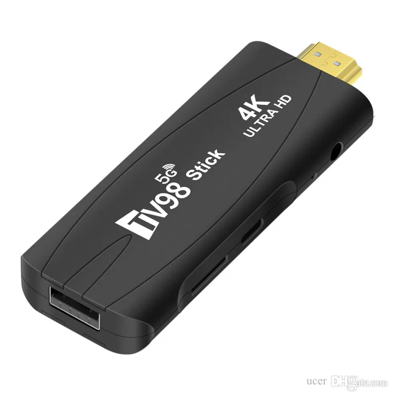 TV98 TV Stick 4K Smart Android 12.1 TV Dongle With 2.4/5G WiFi