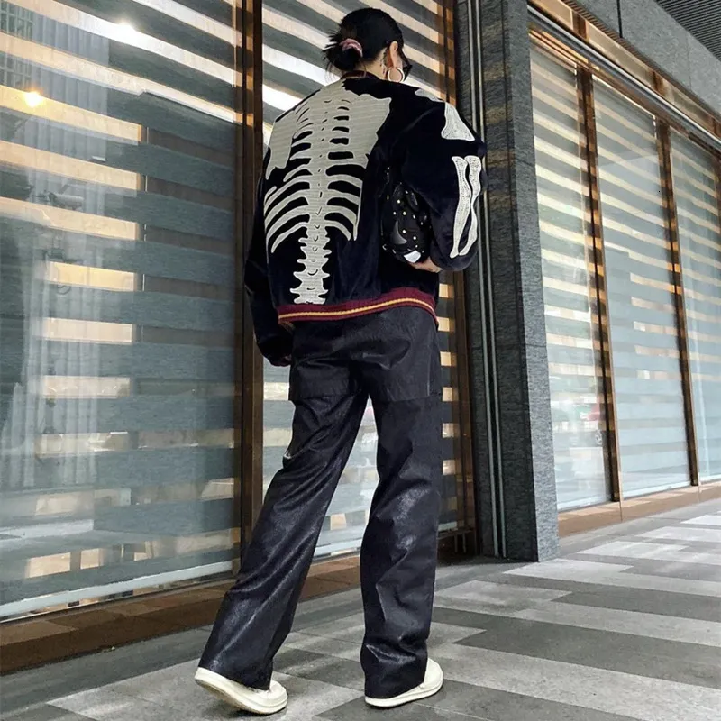 DHgate.com:KAPITAL Inspired Velvet Jacket: Bone Rib Skeleton