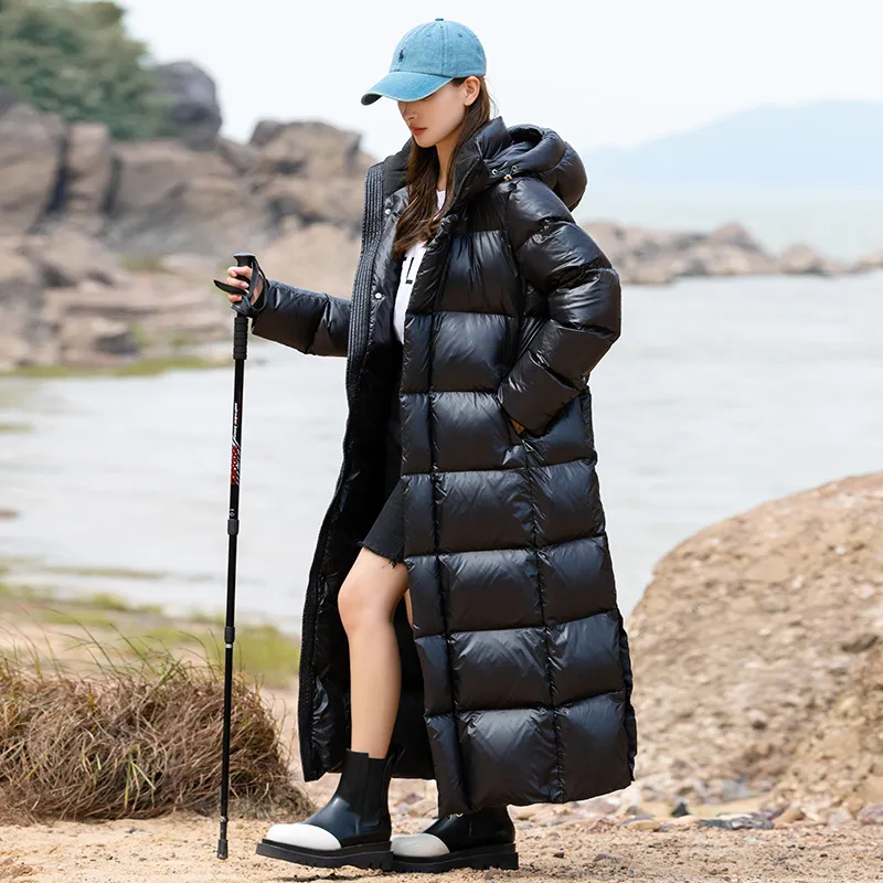 Winter Womens Goose Down Warm Jackets For Women With Hood Thickened Long  Parka Puffer Overcoat In XL Sizes S XL For Super Warmth From Tomwei,  $285.48