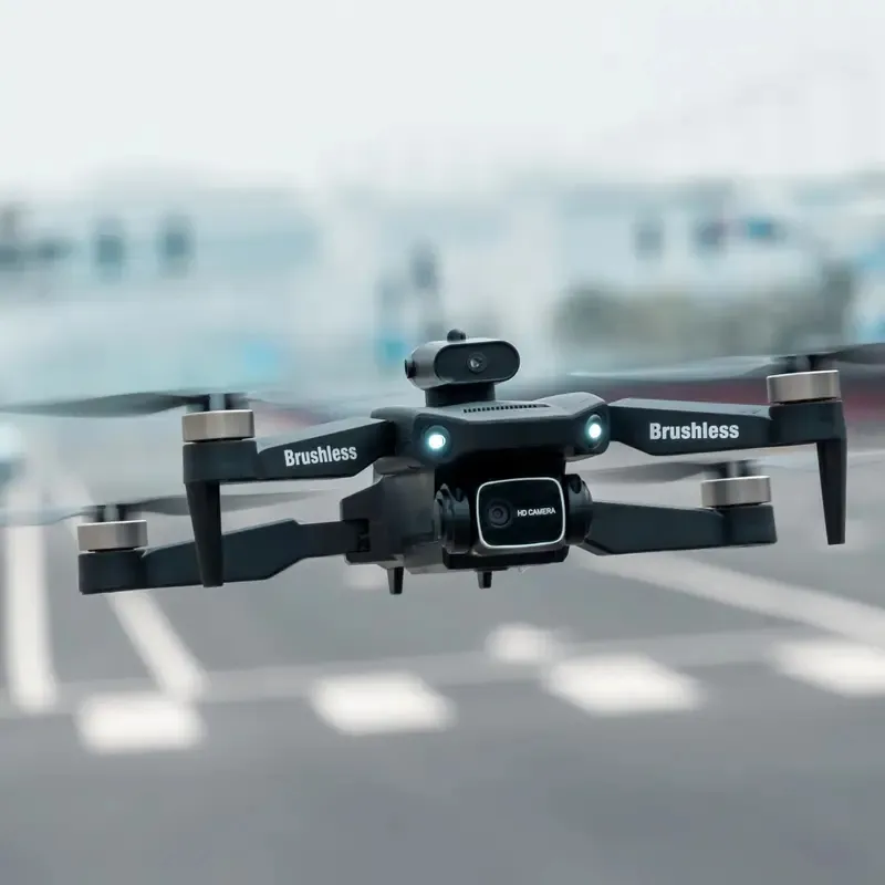 Brushless Drone with Dual HD Cameras Gimbal Optical Flow, 4-Way  Obstacle Avoidance, Long Range RC, Min Flight, Perfect Gift