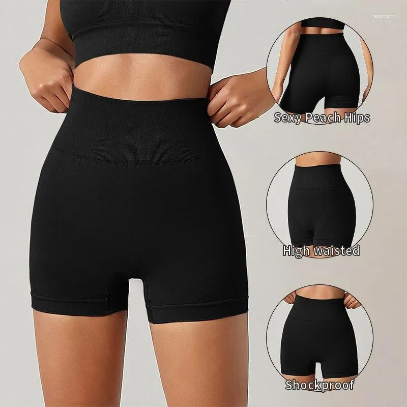 Pantaloncini da donna Fitness Donna Stretti Ciclismo Yoga Pantaloni sportivi traspiranti Vita alta Senza linee scomode Jeans per le donne