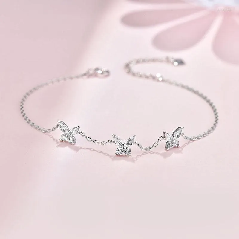 Urok bransolety Butterfly krystaliczna bransoletka prosta biżuteria damskie prezenty na wesele biżuterii