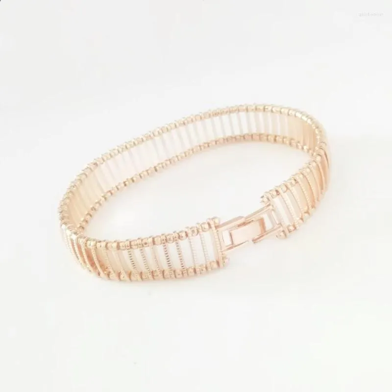 LINK BRACELETS MULHERES BRACELETE TRENDY 585 JOIXAS DE COLEÇÃO DE GOLD ROSE MAIS DE CATENÁRIA DE LONGO