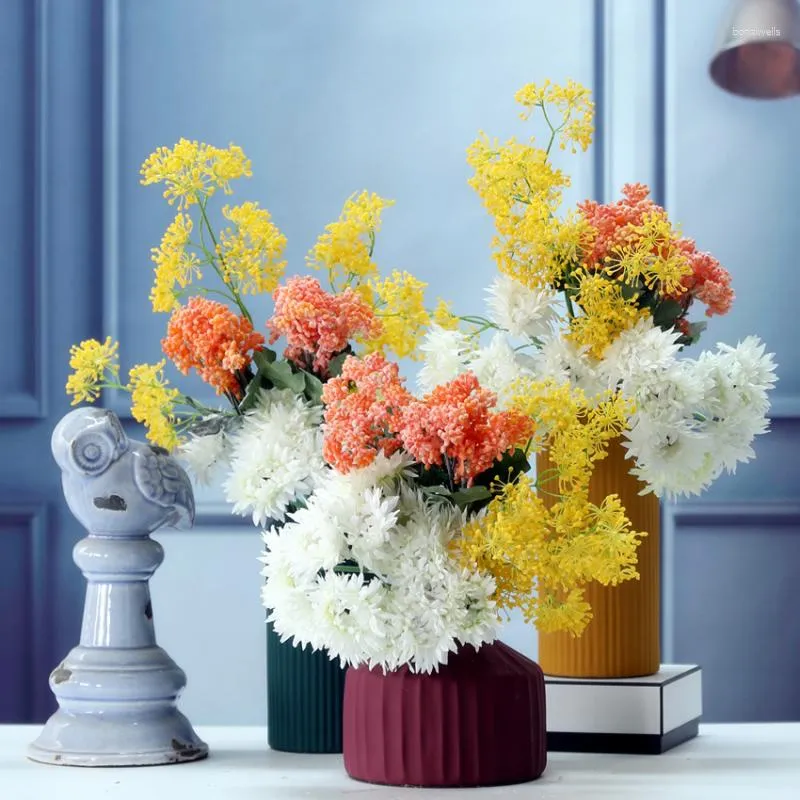 Kwiaty dekoracyjne 1PC sztuczny kwiat plastikowe owoce do majsterkowania Kwiat Materiał