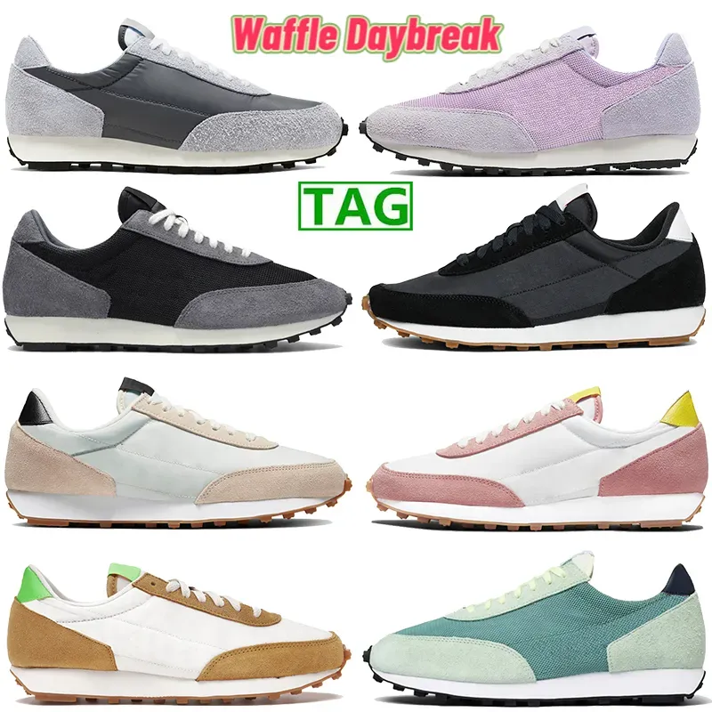 Nieuwste wafel daybreak hardloopschoenen heren cool grijs hyper druif White University Red donker metallic zilver Vegas Gold Lavender heren dames sportneakers