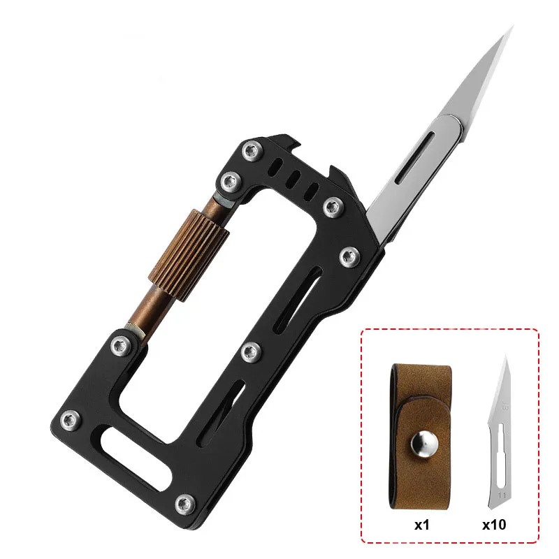 Multi Functional EDC Edc Keychain Carabiner With Folding Knife And Scalpel  Cutter For Outdoor Camping From Edctoolsplay, $14.03