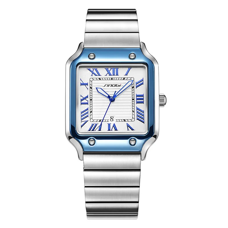 Orologio da uomo Orologio di lusso di alta qualità, casual, impermeabile, con batteria al quarzo, acciaio inossidabile, orologio da 33 mm