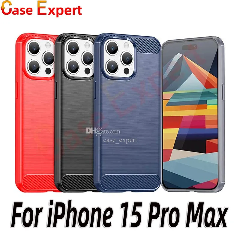 Custodie per telefoni TPU con struttura in fibra di carbonio per iPhone 15 Pro Max LG Stylo 7 Harmony 4 Velvet Pixel 8 Samsung Note 20 S24 Plus Ultra Moto G Play