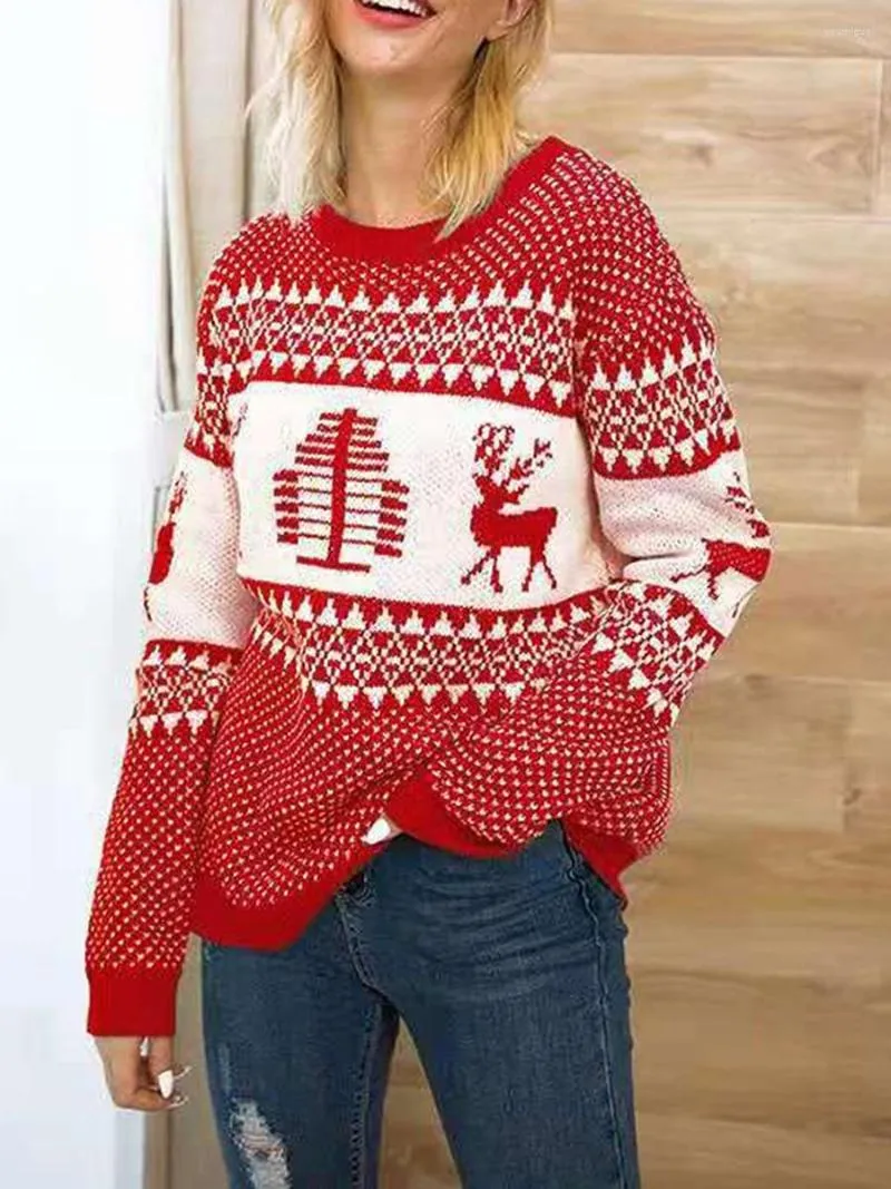 Womens Sweaters Women S Ugly Christmas Sweater Funny Cartoon Print