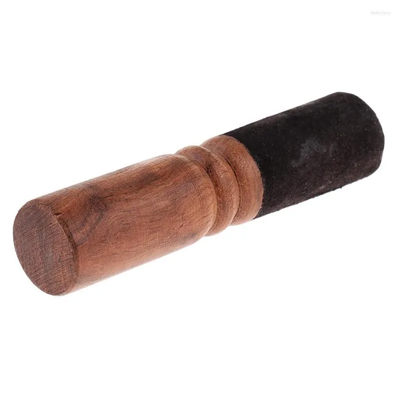 Dekoracyjne figurki buddyzm śpiewający miska Mallet drewniana drewniana sztyft do medytacji relaks joga 12,5 cm #4