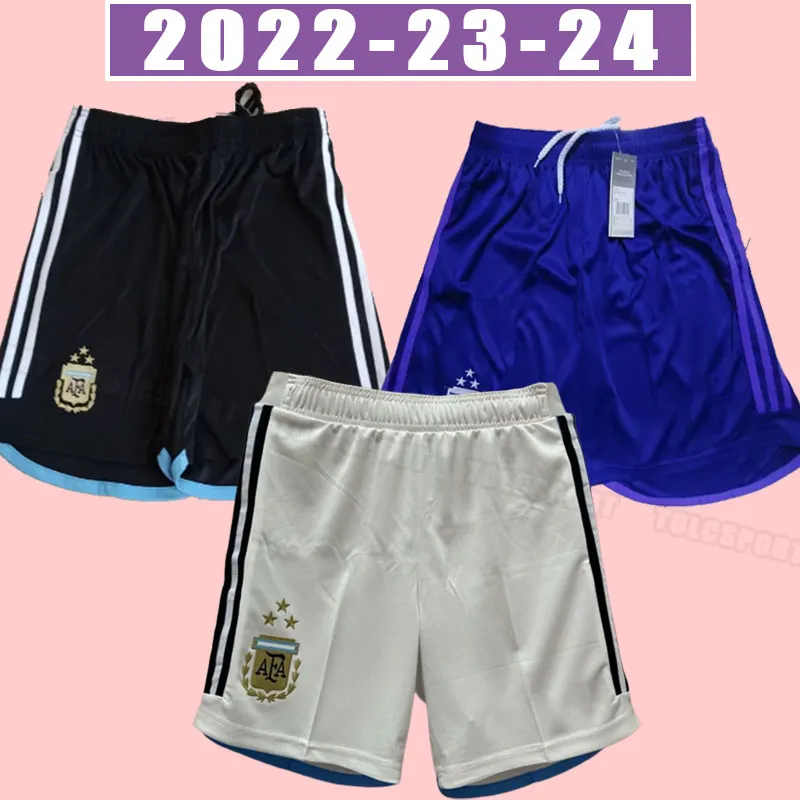 22 23 Shorts de football argentin Dybala Messis 2022 2023 Version des fans Lautaro Martinez Di Maria Pantalon de football Kun Aguero Maradona Home Away Player