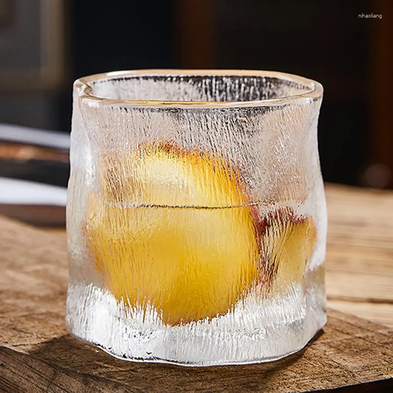 Bicchieri da vino Ghiacciaio glassato Modello a forma di tazza colorata Bicchieri d'acqua per la casa Tè alla frutta KTV Whisky S Boccali di birra in vetro Bar