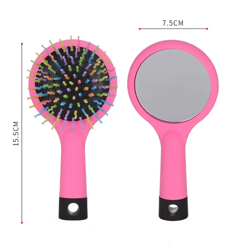Heat Transfer Plastic Round Comb Brush Sundries Sublimation Blank Hair Brushes Exclusive Ultra-soft IntelliFlex Bristles