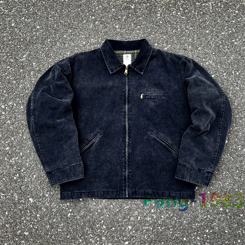 DHgate.com:Vintage Washed Baseball Jacket - Mens & Womens