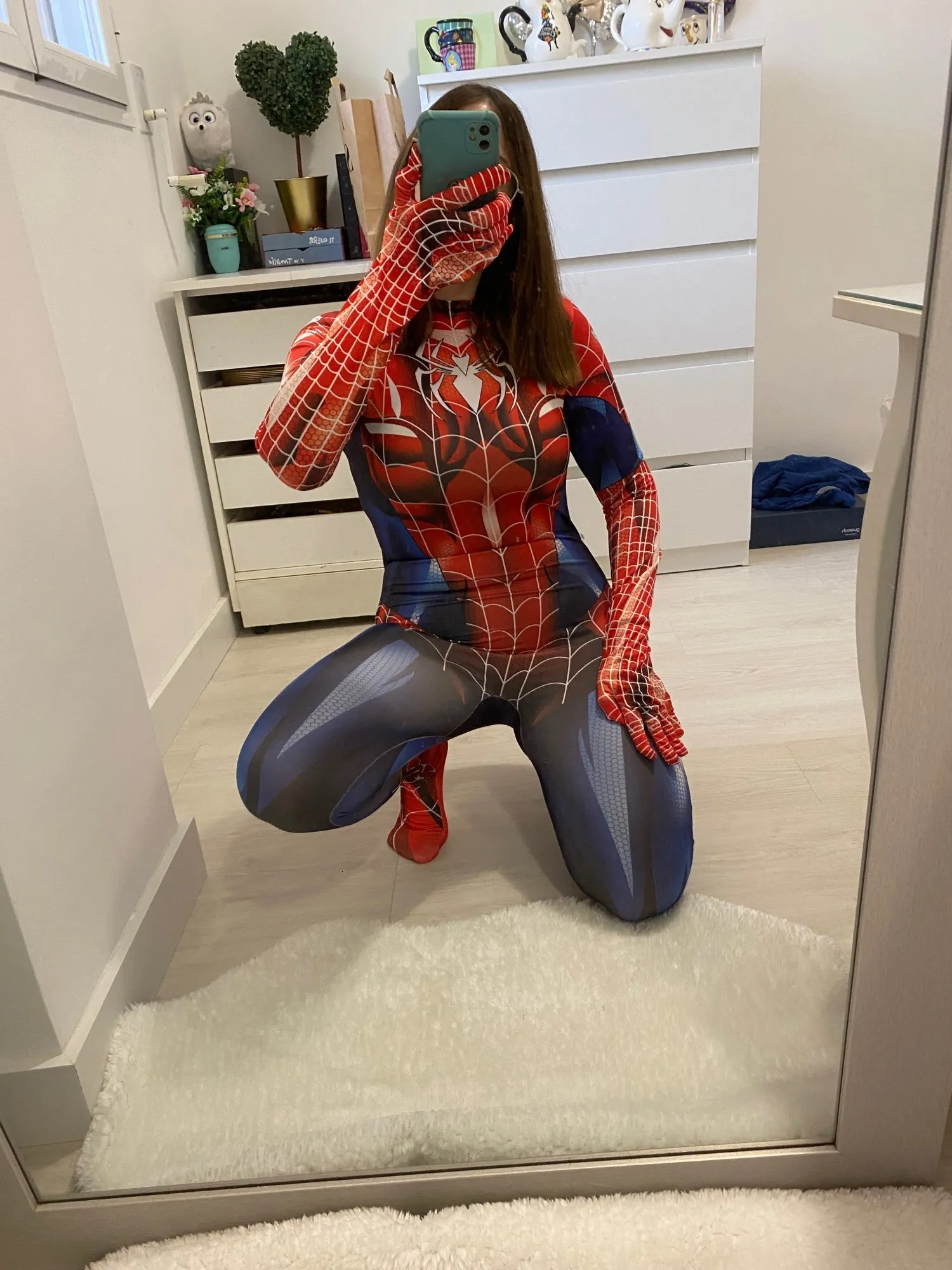 She Venom Jumpsuit Spider-Woman Bodysuit Spandex Cosplay Costume Halloween  Party
