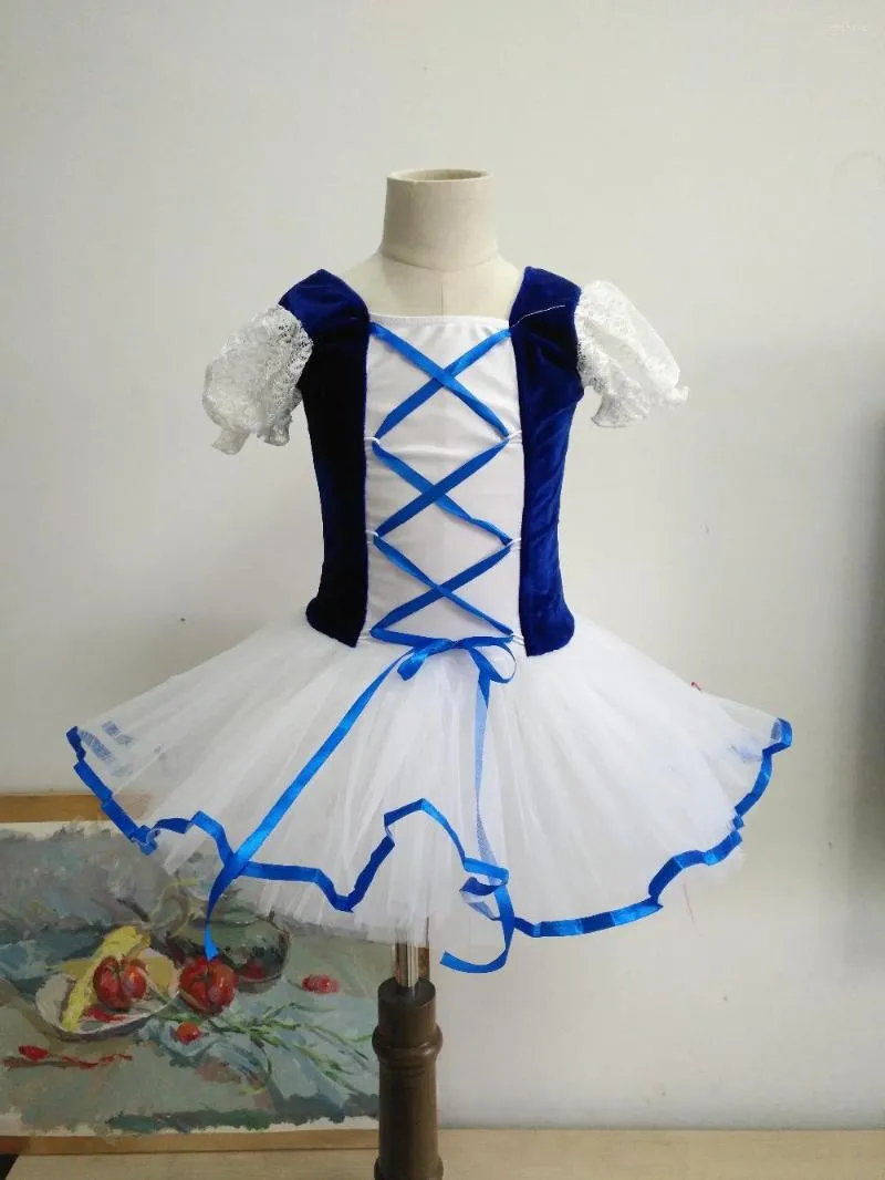 Bühnenkleidung Klassisches Ballett-Trikot-Kleid Gymnastik für Mädchen Tutu Dancewear Kinder Weihnachtsoutfit Ballerina-Kostüme