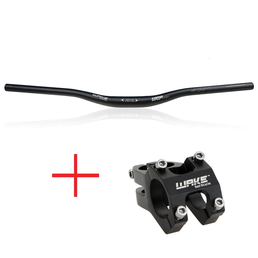 Componenti per manubri bici WAKE 31.8mm Manubrio mountain bike Manubrio MTB Manubrio ciclismo Manubrio bicicletta Barra rialzata 720/780mm Manubrio bici Parti ciclismo 230904