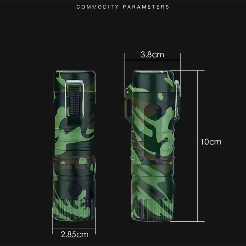 Sruoe Electric Lighters Rechargeable Pocket Lighters Wind Resistant Multi-Function Keychain Lighters For Grill Kitchen Camping - View #11